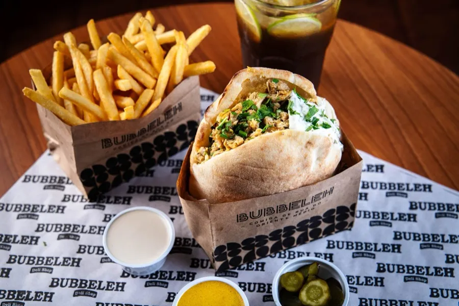 Combo gyros de carne do Bubbeleh