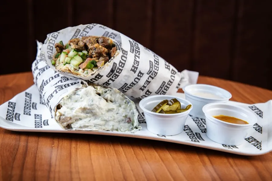Lafa gyros de carne (GG) do Bubbeleh
